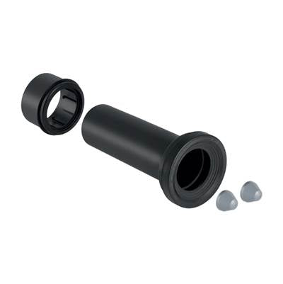 Geberit 131.084.16.1- Geberit straight connector set for wall-hung WC: black | FaucetExpress.ca