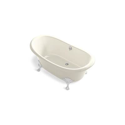 Kohler 21000-B-96- Artifacts 66'' x 33'' freestanding bath with Biscuit exterior | FaucetExpress.ca