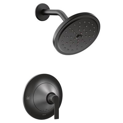 Moen TS2202EPBL- Doux 1-Handle Eco-Performance Posi-Temp Shower Faucet Trim Kit in Matte Black (Valve Not Included)