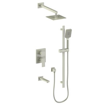 Vogt SET.KG.310.314.BN- Kapfenberg 3-Way Pressure Balanced Shower Set - 4' Ceiling Arm Brushed Nickel