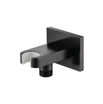 Isenberg HS8007MB- Square Wall Elbow With Holder Combo | FaucetExpress.ca