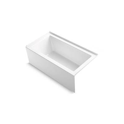 Kohler 1957-RA-0- Underscore® Rectangle 60'' x 32'' alcove bath with integral apron, integral flange and right-hand drain | FaucetExpress.ca
