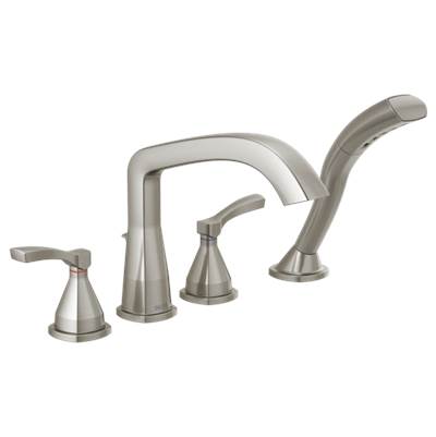 Delta T4776-SS- Four Hole Roman Tub Trim      Shower 2L | FaucetExpress.ca