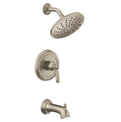 Moen UT2253EPBN- Brantford M-Core 2-Series Eco Performance 1-Handle Tub And Shower Trim Kit In Brushed Nickel (Valve Sold Separately)