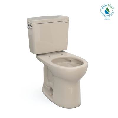 Toto CST775CEFG#03- Toto Drake Two-Piece Round 1.28 Gpf Universal Height Tornado Flush Toilet With Cefiontect Bone