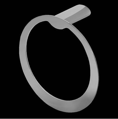 Laloo F1480 PN- Farrow Towel Ring - Polished Nickel | FaucetExpress.ca