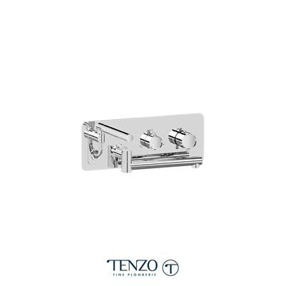 Tenzo ALYT74-CR- Wall Mount Tub Faucet With Swivel Spout Alyss Chrome - FaucetExpress.ca