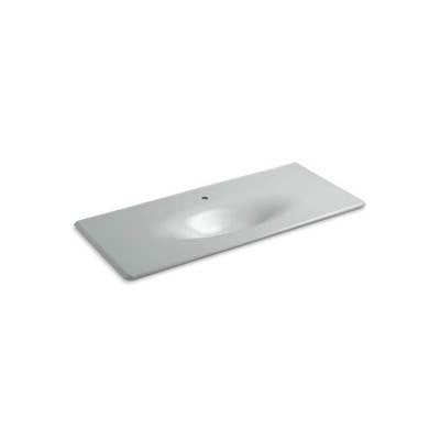 Kohler 3053-1-95- Iron/Impressions® 49'' vanity-top bathroom sink with single faucet hole | FaucetExpress.ca