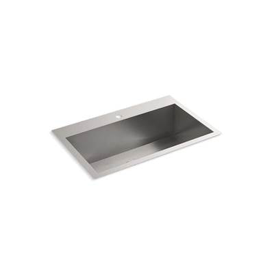 Kohler 80169-1-NA- Vault 30-1/2'' x 20'' Top-mount/undermount single-bowl large kitchen sink with single faucet hole | FaucetExpress.ca