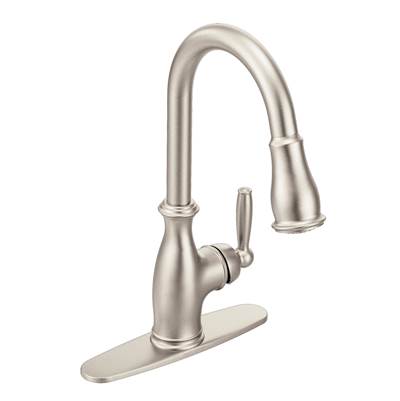 Moen 7185SRS- Brantford Single-Handle Pull-Down Sprayer Kitchen Faucet with Reflex in Spot Resist Stainless