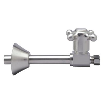 Mountain Plumbing MT417X-NL- Cross Handle Straight Valve W/5'' Pipe- 1/2'' Swt X