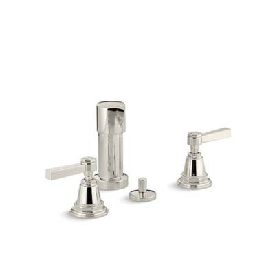 Kohler 13142-4A-SN- Pinstripe® Pure Vertical spray bidet faucet with lever handles | FaucetExpress.ca