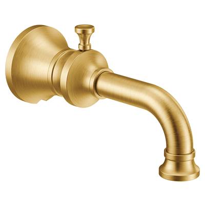 Moen S5000BG- Colinet Traditional Diverter Tub Spout with Slip-fit CC Connection in Brushed Gold