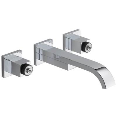 Brizo 65880LF-PCLHP-ECO- Siderna Two-Handle Wall-Mount Lavatory Faucet - Less Handles 1.2 GPM