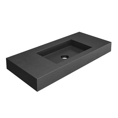 Royal Bath and Marble PETSTONE4018GR- WASHBASIN PETRA WALL HUNG 40" GRAFFITO