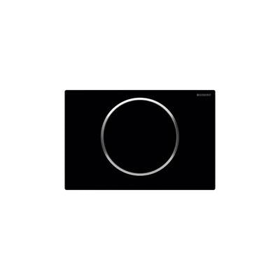 Geberit 115.758.14.5- Geberit actuator plate Sigma10 for stop-and-go flush: black matt coated, easy-to-clean coated, polished | FaucetExpress.ca
