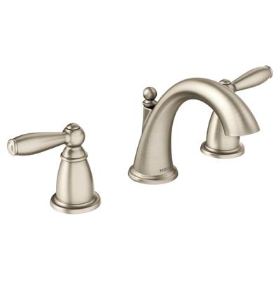 Moen T6620BN- Brantford 8 in. Widespread 2-Handle High-Arc Bathroom Faucet Trim Kit in Brushed Nickel (Valve Not Included)