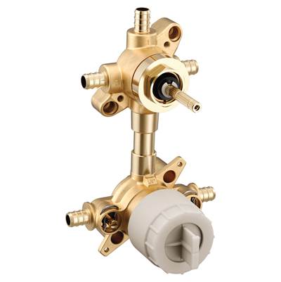 Moen U232XS- M-CORE 3-Series Mixing Valve with 2 or 3 Function Integrated Transfer Valve with Crimp Ring PEX Connections and Stops