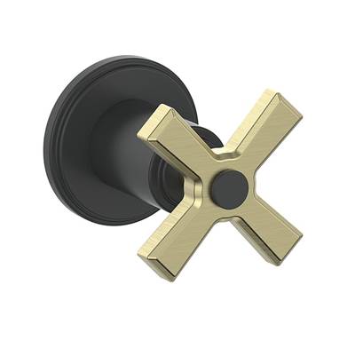 Vogt TM.Z4.01.GB- Zehn Trim for 3/4' Thermostatic Volume Control Valve Matte Gold Matte Black
