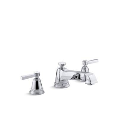 Kohler T13140-4A-CP- Pinstripe® Pure Deck-mount bath faucet trim for high-flow valve with lever handles, valve not included | FaucetExpress.ca