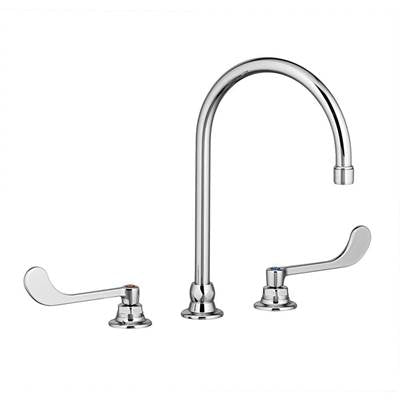 American Standard 6540168.002- Monterrey 8-Inch Widespread Gooseneck Faucet With 6-Inch Wrist Blade Handles 1.5 Gpm/5.7 Lpm