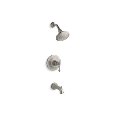 Kohler TS13492-4-BN- Kelston® Rite-Temp(R) bath and shower valve trim with lever handle, spout and 2.5 gpm showerhead | FaucetExpress.ca