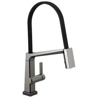 Delta 9693T-KS-DST- Single Handle Exposed Hose Kitchen Faucet With Touch2O Techn | FaucetExpress.ca