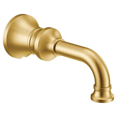 Moen S5001BG- Colinet Traditional Non-diverting Tub Spout with Slip-fit CC Connection in Brushed Gold