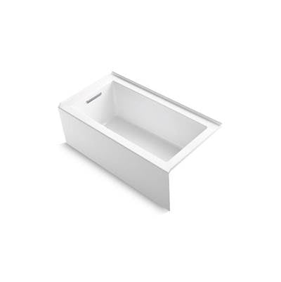 Kohler 1957-LA-0- Underscore® Rectangle 60'' x 32'' alcove bath with integral apron, integral flange and left-hand drain | FaucetExpress.ca