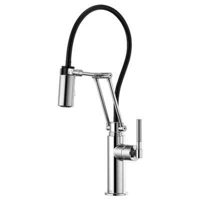 Brizo 63243LF-PC- Articulating, Knurled Handle | FaucetExpress.ca