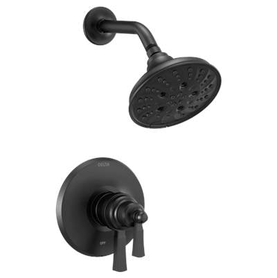 Delta T17T256-BL- Thermostatic H2O Shower Trim 5S 1L 17T | FaucetExpress.ca