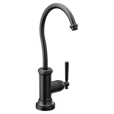 Moen S5540BL- Paterson Sip Industrial Cold Water Kitchen Beverage Faucet with Optional Filtration System, Matte Black
