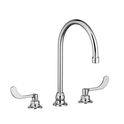 American Standard 6403170.002- Monterrey Bottom Mount Kitchen Faucet With Gooseneck Spout And Wrist Blade Handles 1.5 Gpm/5.7 Lpf