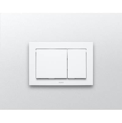 Toto YT800#WH- Rectangle Push Plate - In Wall Tank Sys.- White | FaucetExpress.ca