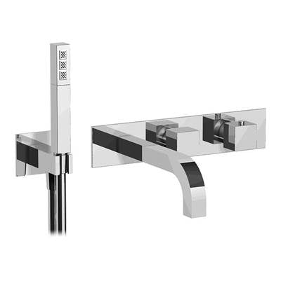 Ca'bano CA68341T99- Thermostatic wall mount tub faucet with spray