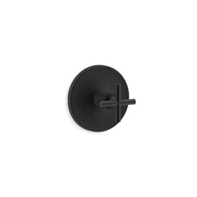 Kohler T14488-3-BL- Purist® Valve trim with cross handle for thermostatic valve, requires valve | FaucetExpress.ca