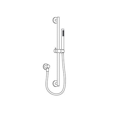 Aqualem HSK0003-MB- 28'' Slide Bar Handheld Kit - FaucetExpress.ca