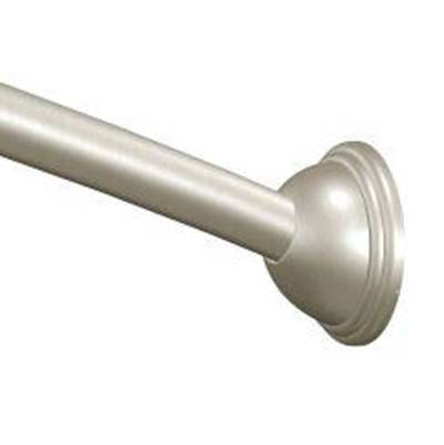 Moen CSR2166BN- Curved Shower Rods Brushed Nickel 6Ft Curved Shower Rod