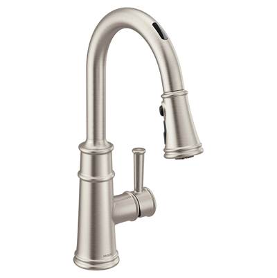 Moen 7260EVSRS- Belfield Smart Faucet Touchless Pull Down Sprayer Kitchen Faucet With Voice Control And Power Boost, Spot Resist Stainless