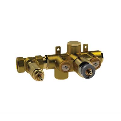Isenberg TVH.2693- 3/4" Horizontal Thermostatic Valve With Integrated Volume Control | FaucetExpress.ca