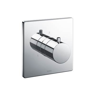 Toto TBV02104U#CP- 3Way Div Trim W/O Off,G,Square Chrome Plated | FaucetExpress.ca