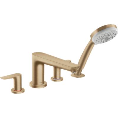 Hansgrohe 71744141- Talis E 4-Hole Roman Tub Set Trim With 1.8 Gpm Handshower - FaucetExpress.ca