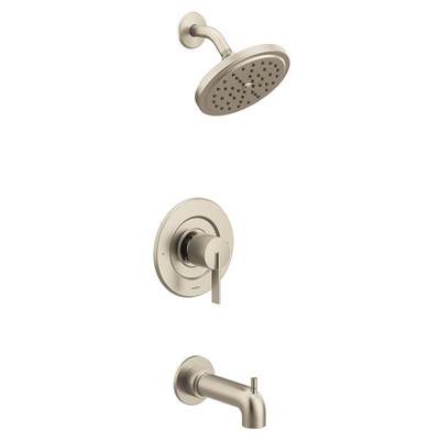 Moen T2263EPBN- Cia Posi-Temp Eco-Performance 1-Handle Tub And Shower Faucet Trim Kit In Brushed Nickel (Valve Sold Separately)