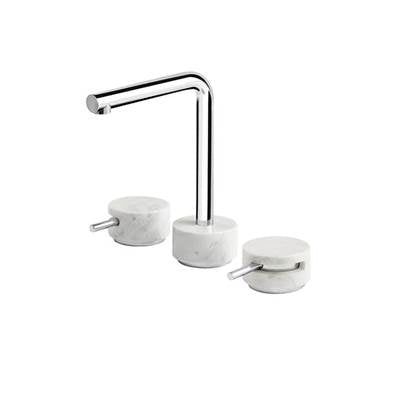 Aquabrass - Ur16 Marmo-Urban Widespread Faucet 8''Cc-White