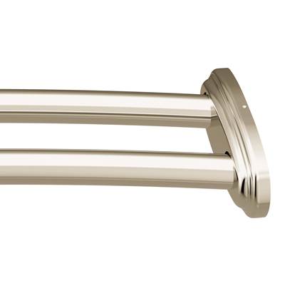 Moen DN2141NL- Curved Shower Rods Polished Nickel Adjustable Curved Shower Rod