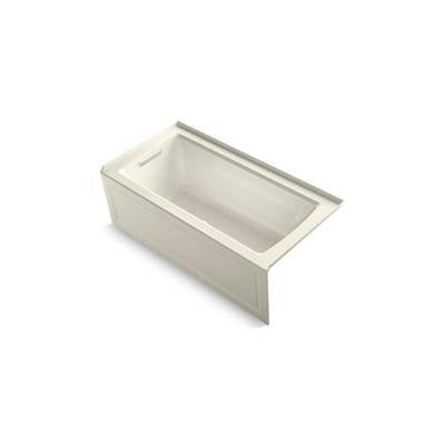 Kohler 1947-GHLAW-96- Archer® 60'' x 30'' integral apron Heated BubbleMassage air bath with Bask® heated surface and left-hand drain | FaucetExpress.ca