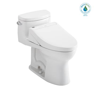 Toto MW6343084CEFG#01- Toto Washlet+ Supreme Ii One-Piece Elongated 1.28 Gpf Toilet And Washlet+ C5 Bidet Seat Cotton White