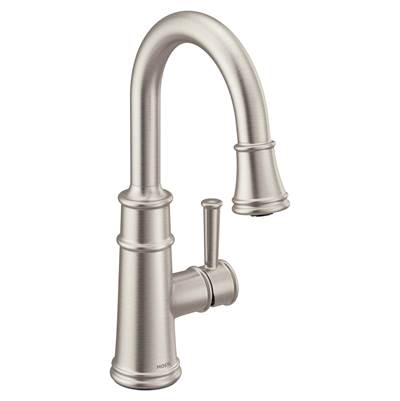 Moen 6260SRS- Belfield Single-Handle Bar Faucet Featuring Reflex In Spot Resist Stainless