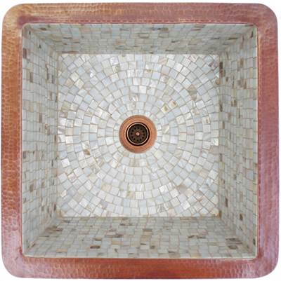 Linkasink V008 - Square Mosaics Sink Dark Bronze - Undermount