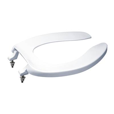 Toto SC534#01- Elong Commercial Toilet Seat W/Out Cover--Cotton | FaucetExpress.ca